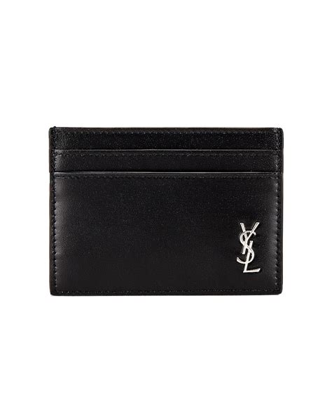 ysl card case black|ysl credit card case.